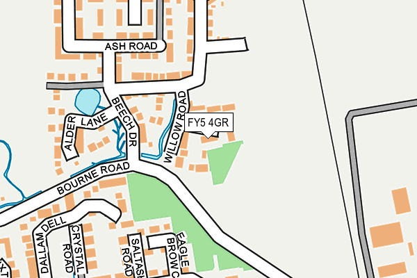 FY5 4GR map - OS OpenMap – Local (Ordnance Survey)