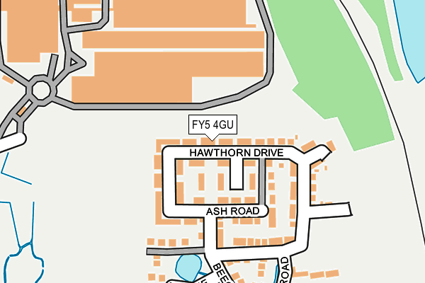 FY5 4GU map - OS OpenMap – Local (Ordnance Survey)