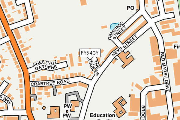 FY5 4GY map - OS OpenMap – Local (Ordnance Survey)
