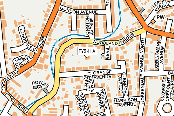 FY5 4HA map - OS OpenMap – Local (Ordnance Survey)