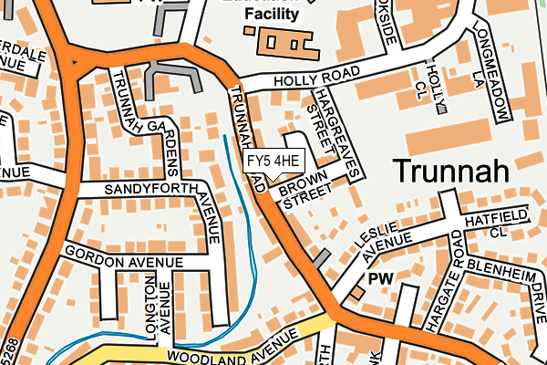 FY5 4HE map - OS OpenMap – Local (Ordnance Survey)