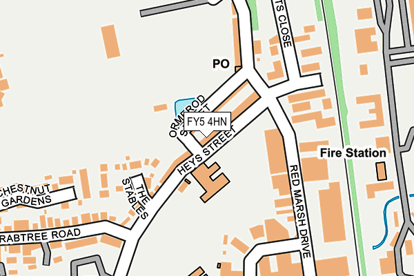 FY5 4HN map - OS OpenMap – Local (Ordnance Survey)