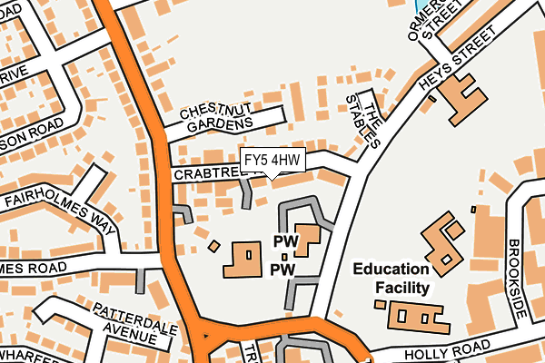FY5 4HW map - OS OpenMap – Local (Ordnance Survey)