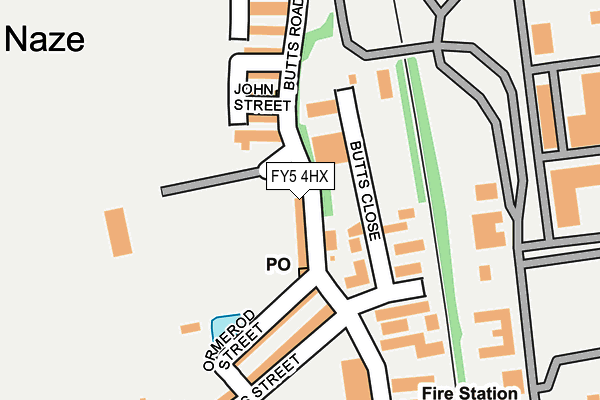 FY5 4HX map - OS OpenMap – Local (Ordnance Survey)