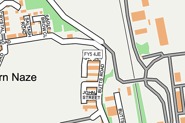 FY5 4JE map - OS OpenMap – Local (Ordnance Survey)