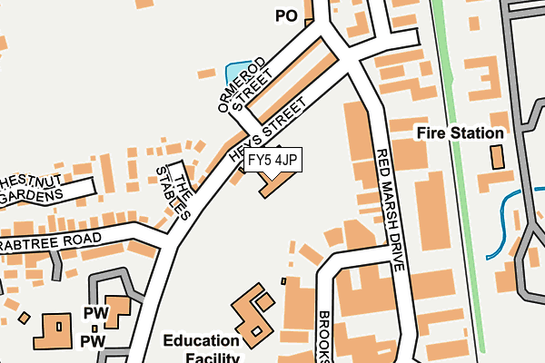 FY5 4JP map - OS OpenMap – Local (Ordnance Survey)