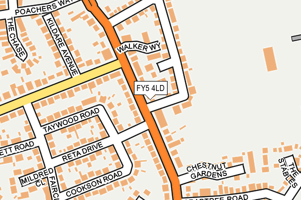 FY5 4LD map - OS OpenMap – Local (Ordnance Survey)