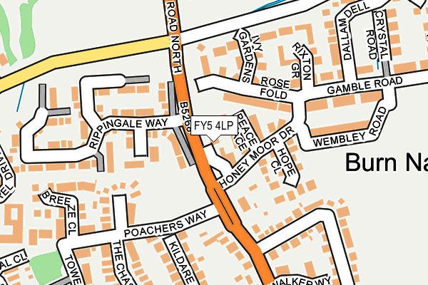 FY5 4LP map - OS OpenMap – Local (Ordnance Survey)