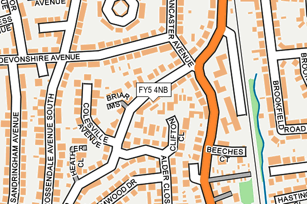 FY5 4NB map - OS OpenMap – Local (Ordnance Survey)