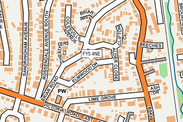 FY5 4NE map - OS OpenMap – Local (Ordnance Survey)