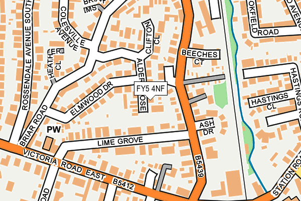 FY5 4NF map - OS OpenMap – Local (Ordnance Survey)