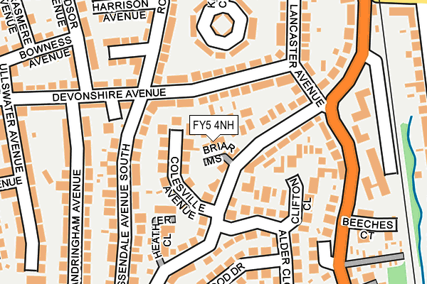 FY5 4NH map - OS OpenMap – Local (Ordnance Survey)