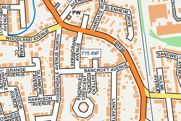 FY5 4NP map - OS OpenMap – Local (Ordnance Survey)