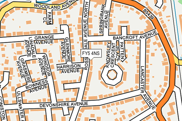 FY5 4NS map - OS OpenMap – Local (Ordnance Survey)