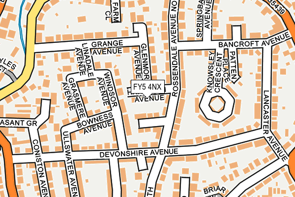 FY5 4NX map - OS OpenMap – Local (Ordnance Survey)