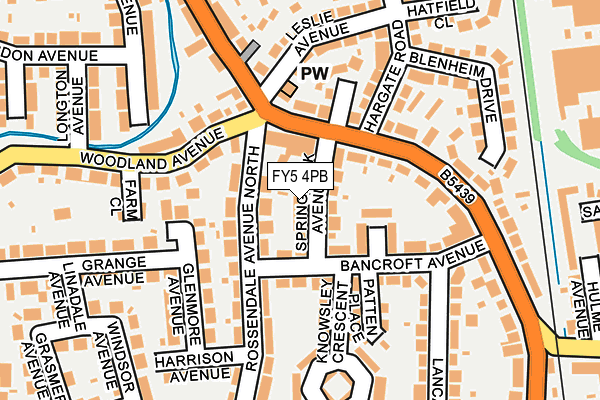 FY5 4PB map - OS OpenMap – Local (Ordnance Survey)