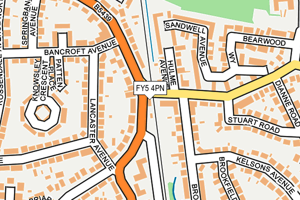 FY5 4PN map - OS OpenMap – Local (Ordnance Survey)