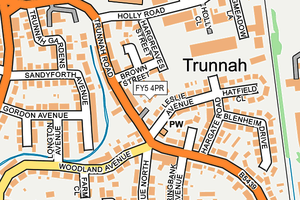 FY5 4PR map - OS OpenMap – Local (Ordnance Survey)