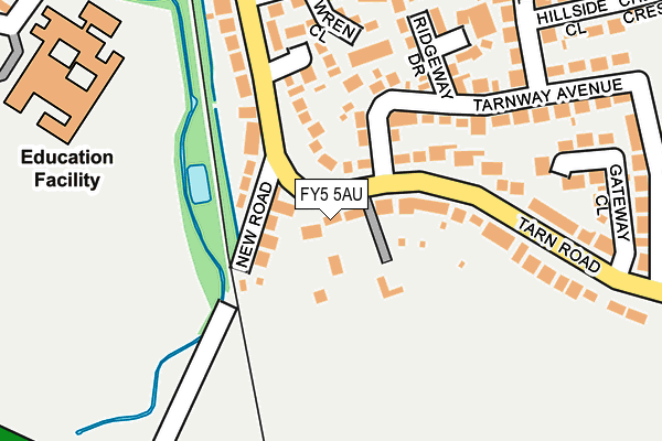 FY5 5AU map - OS OpenMap – Local (Ordnance Survey)