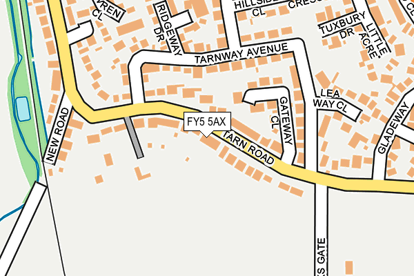 FY5 5AX map - OS OpenMap – Local (Ordnance Survey)