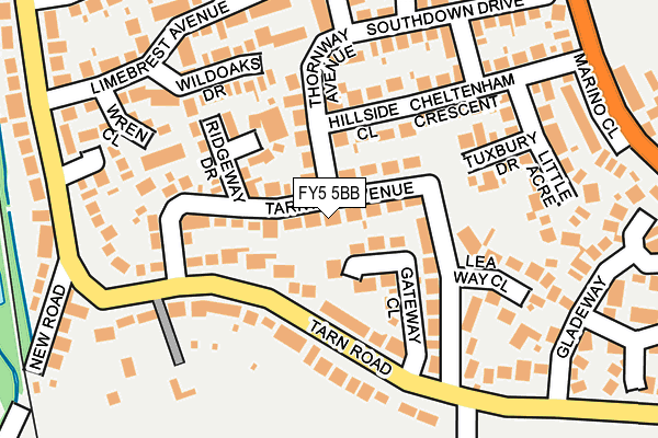 FY5 5BB map - OS OpenMap – Local (Ordnance Survey)