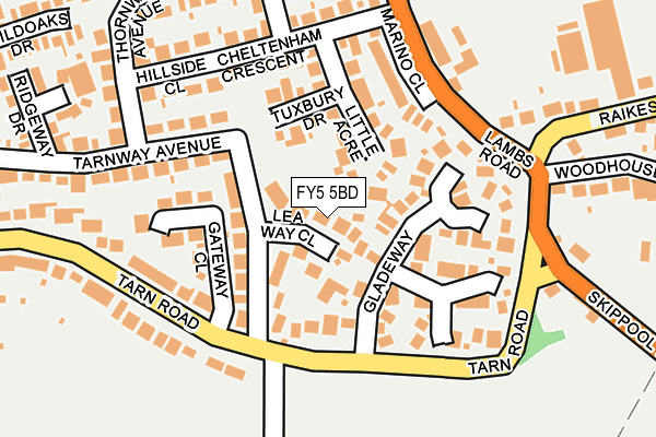 FY5 5BD map - OS OpenMap – Local (Ordnance Survey)