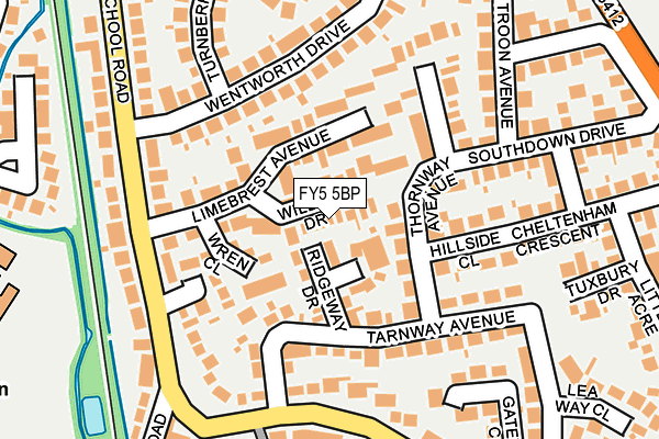 FY5 5BP map - OS OpenMap – Local (Ordnance Survey)