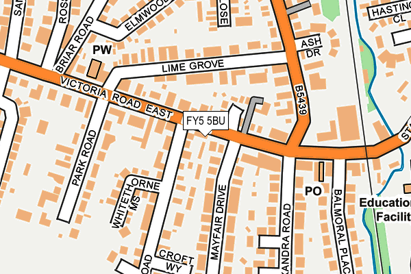 FY5 5BU map - OS OpenMap – Local (Ordnance Survey)