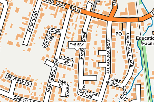 FY5 5BY map - OS OpenMap – Local (Ordnance Survey)