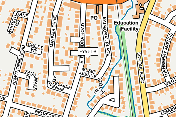 FY5 5DB map - OS OpenMap – Local (Ordnance Survey)