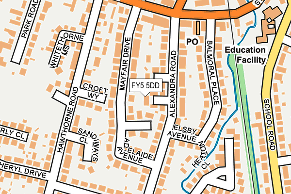 FY5 5DD map - OS OpenMap – Local (Ordnance Survey)