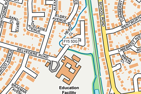 FY5 5DG map - OS OpenMap – Local (Ordnance Survey)