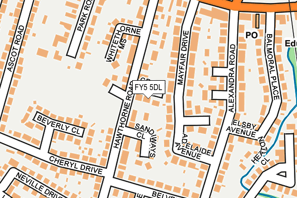 FY5 5DL map - OS OpenMap – Local (Ordnance Survey)