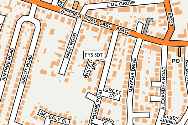 FY5 5DT map - OS OpenMap – Local (Ordnance Survey)
