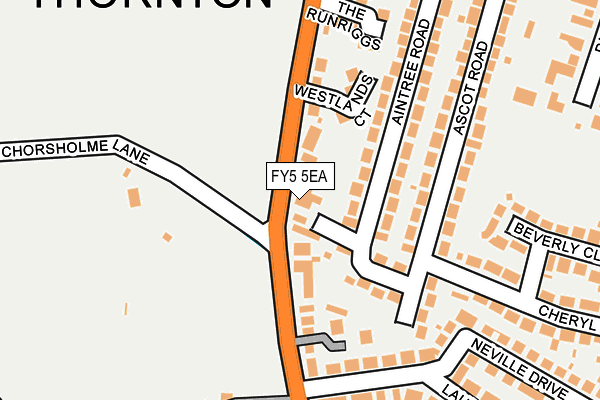 FY5 5EA map - OS OpenMap – Local (Ordnance Survey)