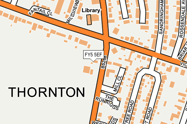 Map of THORNTON OSTEOPATHIC CLINIC LIMITED at local scale