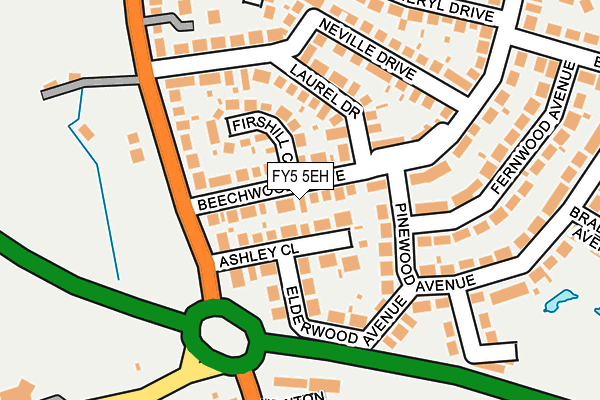 FY5 5EH map - OS OpenMap – Local (Ordnance Survey)
