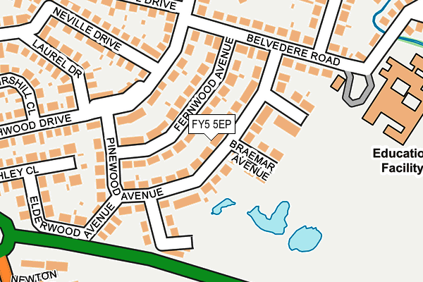 FY5 5EP map - OS OpenMap – Local (Ordnance Survey)