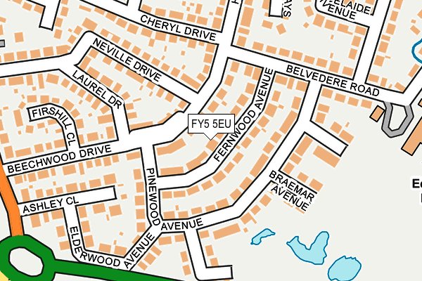 FY5 5EU map - OS OpenMap – Local (Ordnance Survey)