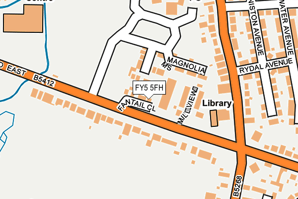 FY5 5FH map - OS OpenMap – Local (Ordnance Survey)