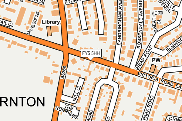 FY5 5HH map - OS OpenMap – Local (Ordnance Survey)
