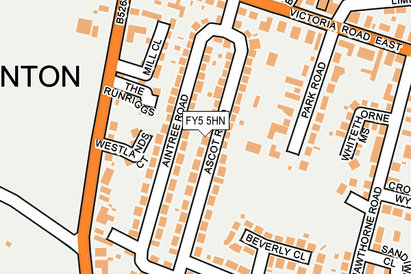 FY5 5HN map - OS OpenMap – Local (Ordnance Survey)