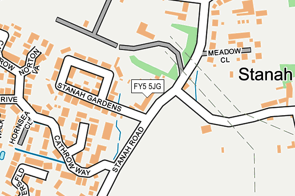 FY5 5JG map - OS OpenMap – Local (Ordnance Survey)