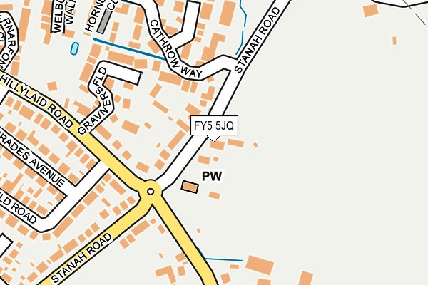 FY5 5JQ map - OS OpenMap – Local (Ordnance Survey)