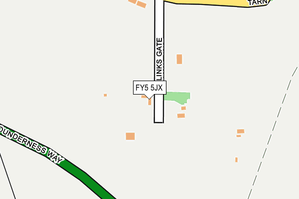 FY5 5JX map - OS OpenMap – Local (Ordnance Survey)
