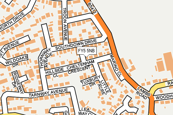 FY5 5NB map - OS OpenMap – Local (Ordnance Survey)