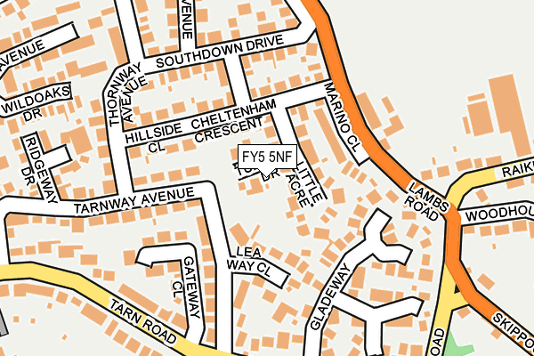 FY5 5NF map - OS OpenMap – Local (Ordnance Survey)