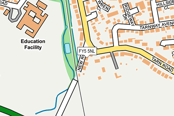FY5 5NL map - OS OpenMap – Local (Ordnance Survey)