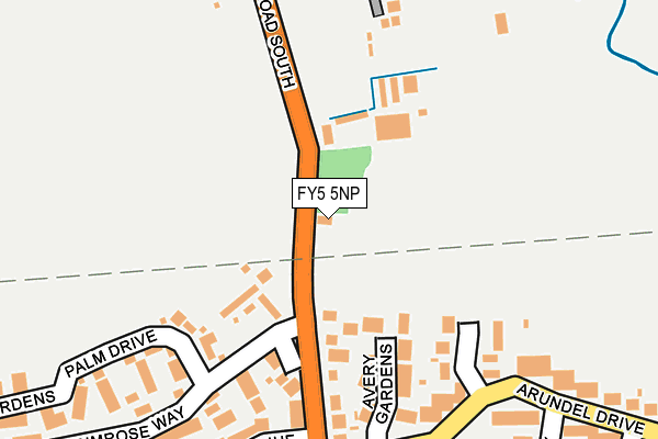 FY5 5NP map - OS OpenMap – Local (Ordnance Survey)