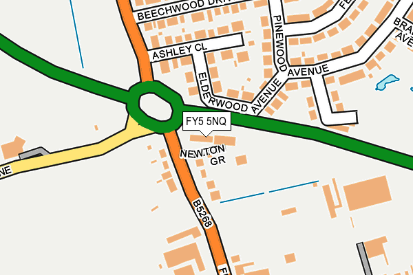 FY5 5NQ map - OS OpenMap – Local (Ordnance Survey)